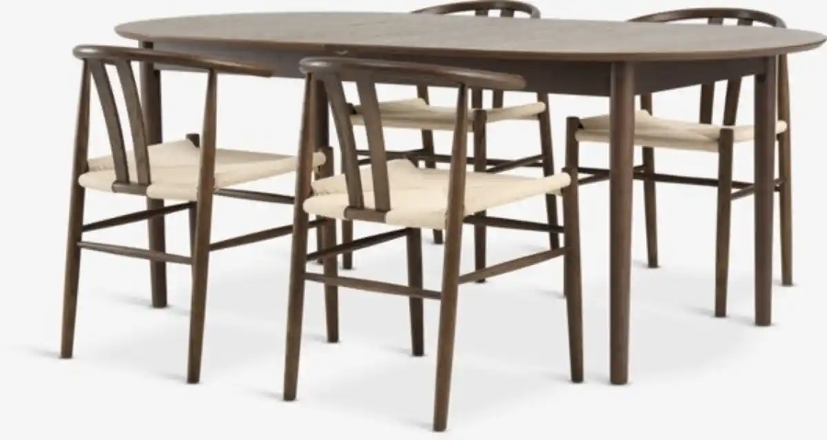 Bild 1 von MARSTRAND L200/280 Tisch eiche + 4 GUDERUP eiche