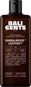 Bali Gents 2in1 Body & Hair Sandalwood Leather, 200 ml