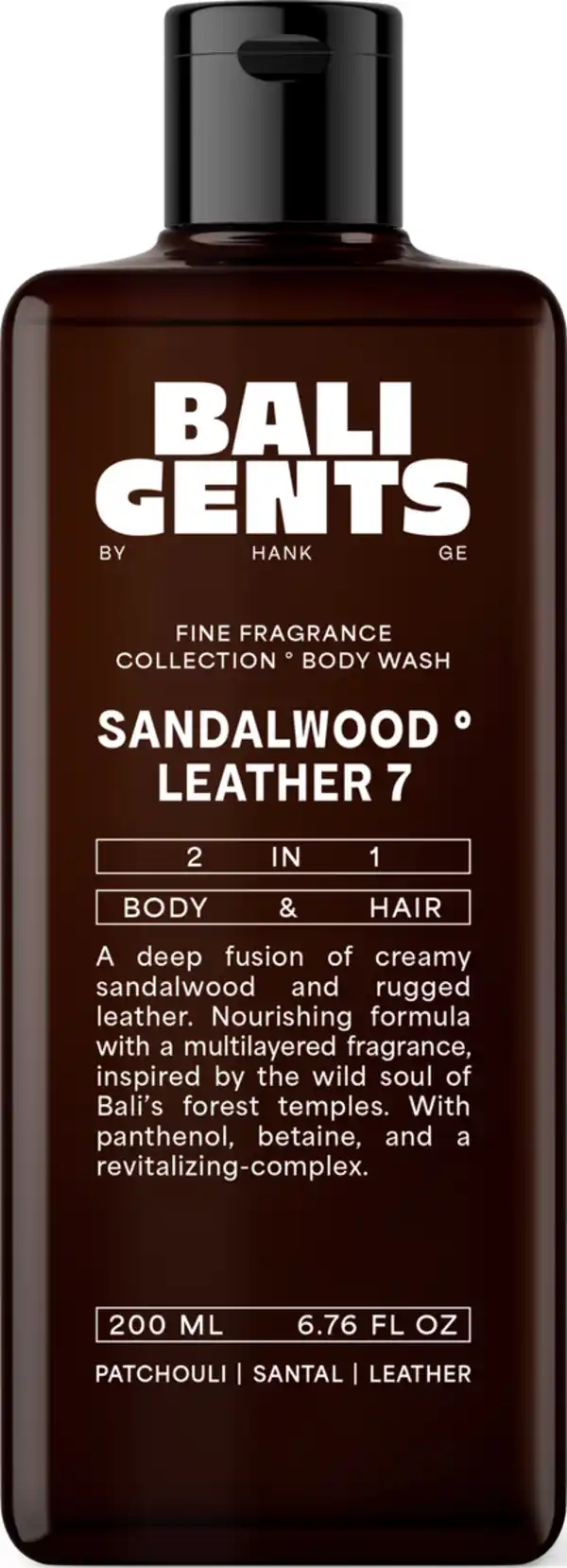 Bild 1 von Bali Gents 2in1 Body & Hair Sandalwood Leather, 200 ml