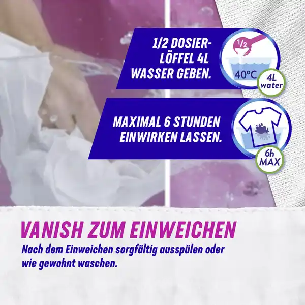 Bild 3 von Vanish Oxi Action Fleckenentferner Powerweiss, 1.125 g