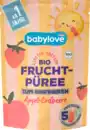 Bild 1 von babylove Quetschie Fruchtpüree Apfel-Erdbeere zum Einfrieren ab 1 Jahr (5x45g), 225 g