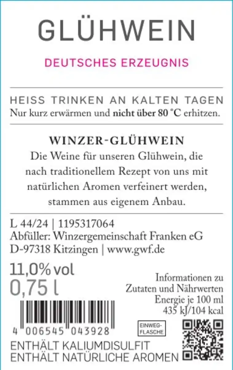 Bild 3 von Winzerglühwein aus Rotwein 0,75l