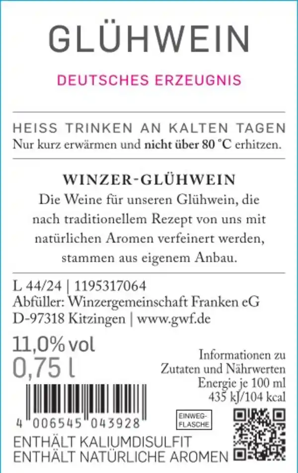 Bild 3 von Winzerglühwein aus Rotwein 0,75l