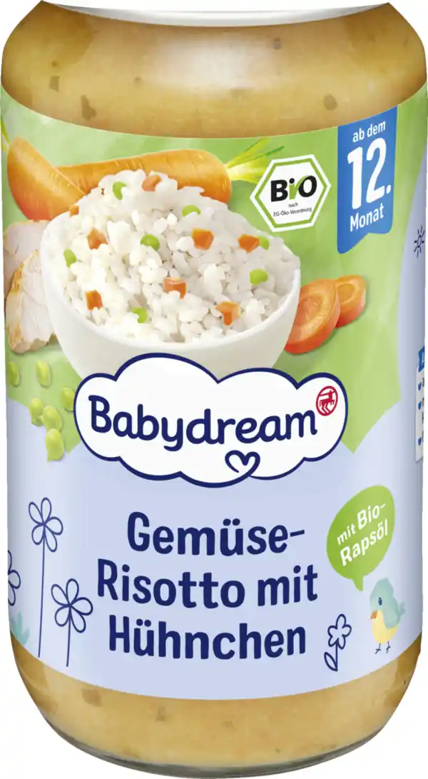 Bild 1 von Babydream Gemüse-Risotto mit Hühnchen 250g, 250 g