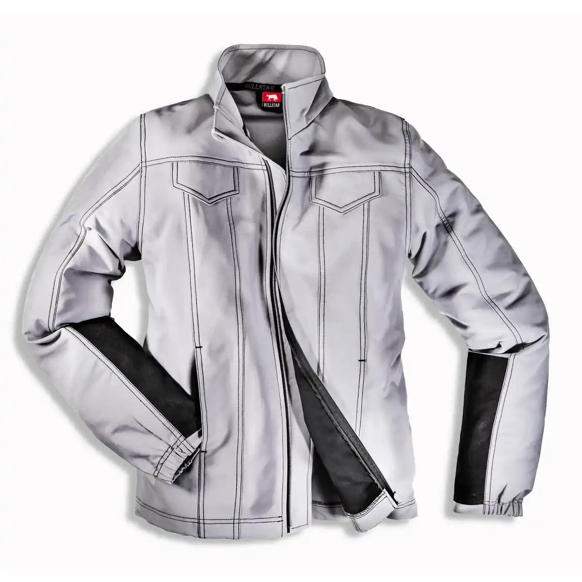 Bild 1 von BULLSTAR Jacke »FLEX-ON«, platingrau/schwarz, mit Reißverschluss, Größe S