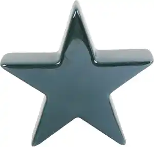 TrendLine Deko Keramikstern 12,5 x 4,5 x 13 cm grün