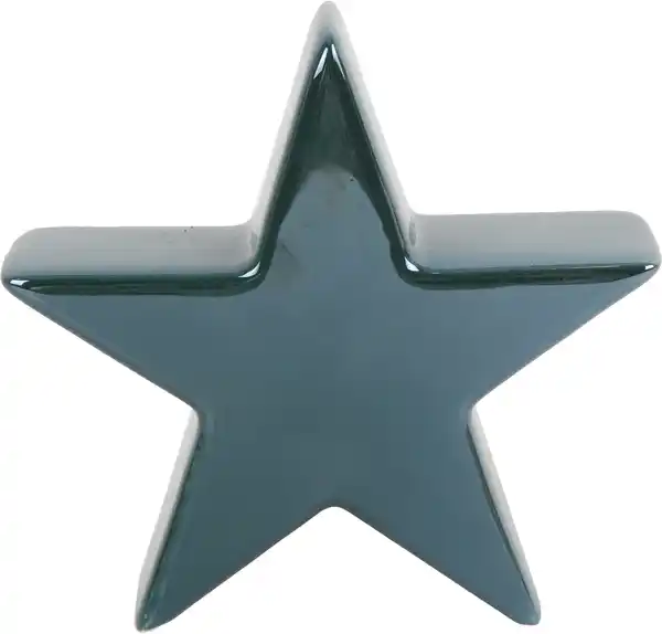 Bild 1 von TrendLine Deko Keramikstern 12,5 x 4,5 x 13 cm grün