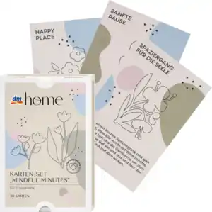 dm home Karten-Set aus Papier "MINDFUL MINUTES", Erwachsene (13x8,5 cm), 1 St