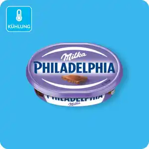 PHILADELPHIA Frischkäse, Milka