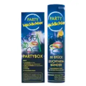 Party-Knicklichter 50-tlg., Leuchtarmbänder-Set oder 18-tlg. Partybox