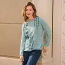 Bild 1 von Damen-Pullover mit modischem Druck