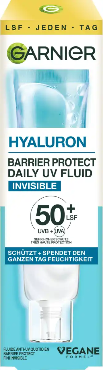 Bild 1 von Garnier Skin Active Fluid Hyaluron Barrier Protect Daily LSF 50+, 40 ml