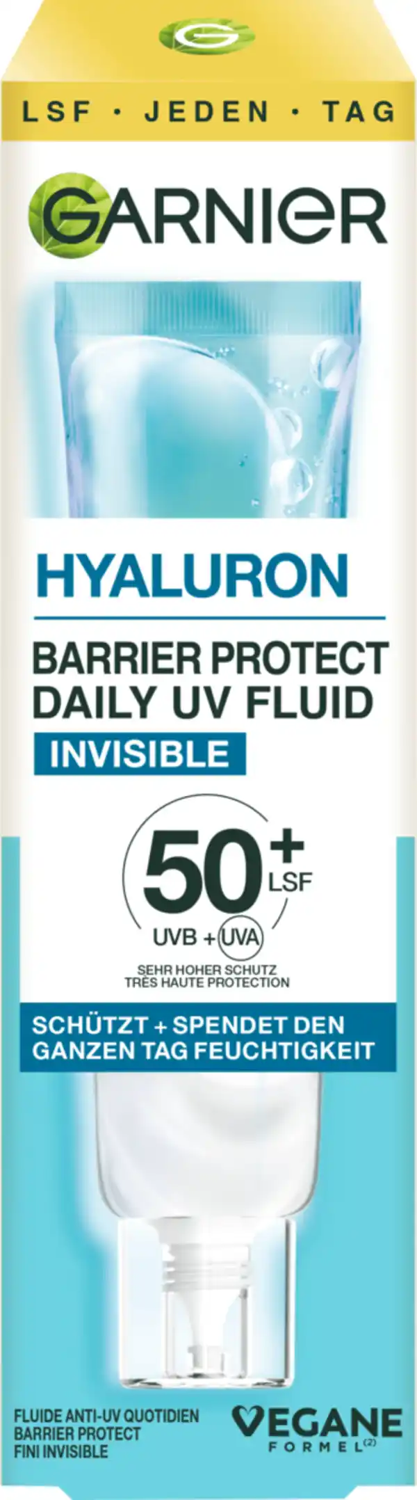 Bild 1 von Garnier Skin Active Fluid Hyaluron Barrier Protect Daily LSF 50+, 40 ml