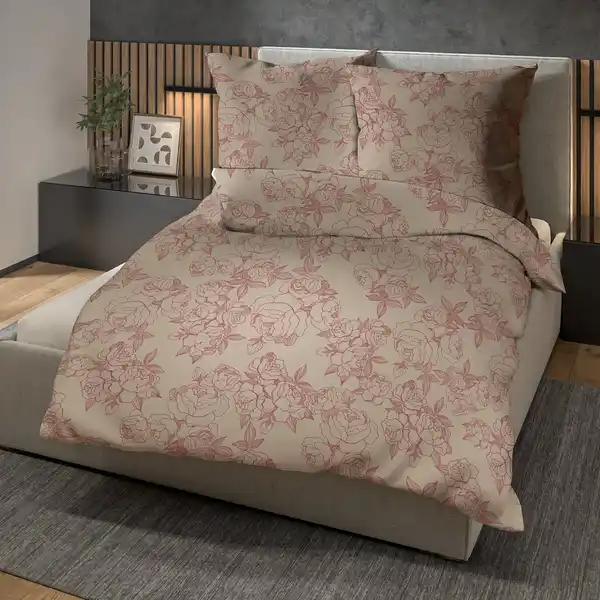 Bild 1 von Biber-Bettwäsche-Garnitur mit hohem Baumwollanteil