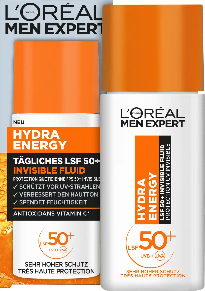 Bild 1 von L'ORÉAL PARiS MEN EXPERT Gesichtscreme Hydra Energy LSF 50+, 50 ml