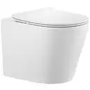 Bild 1 von sanicomfort Wand-WC spülrandlos 'Nakia' inklusive WC-Sitz weiß