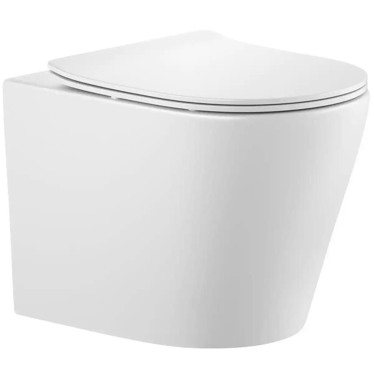 Bild 1 von sanicomfort Wand-WC spülrandlos 'Nakia' inklusive WC-Sitz weiß