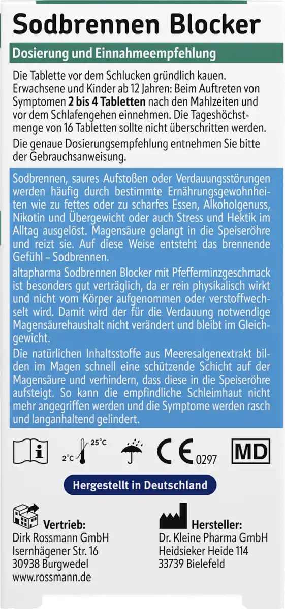 Bild 3 von altapharma Sodbrennen Blocker 0.15 EUR/1 Stück