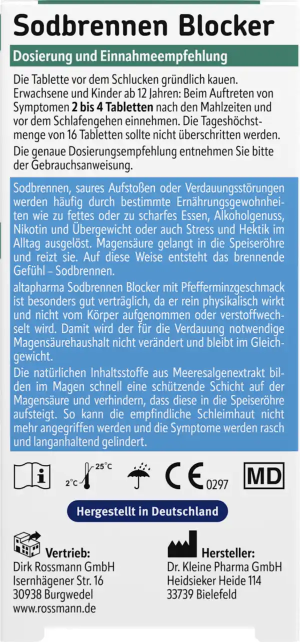 Bild 3 von altapharma Sodbrennen Blocker 0.15 EUR/1 Stück