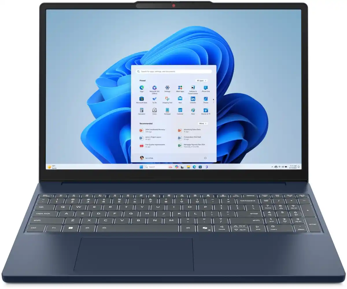 Bild 1 von IdeaPad Slim 3 15Q8X10 (83N3005DGE) 38,86 cm (15,3") Notebook cosmic blue