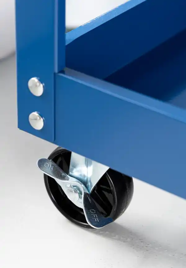 Bild 4 von Mobiler Werkstattwagen, Blau mit 3 Ablagen