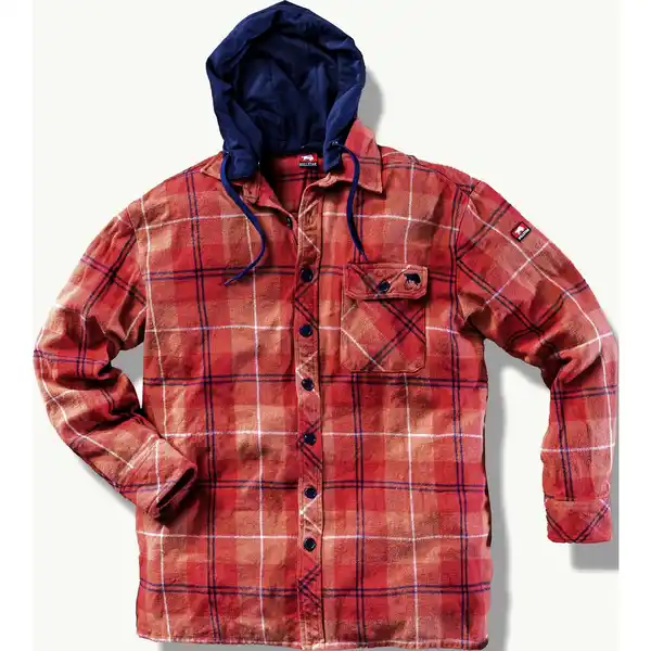 Bild 1 von BULLSTAR Hemd, rostfarben/marine, Baumwolle, Gr. L