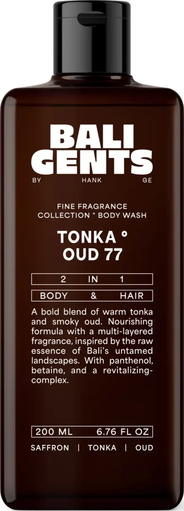 Bild 1 von Bali Gents 2in1 Body & Hair Tonka Oud, 200 ml