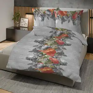 Flanell-Bettwäsche im Rosen Design