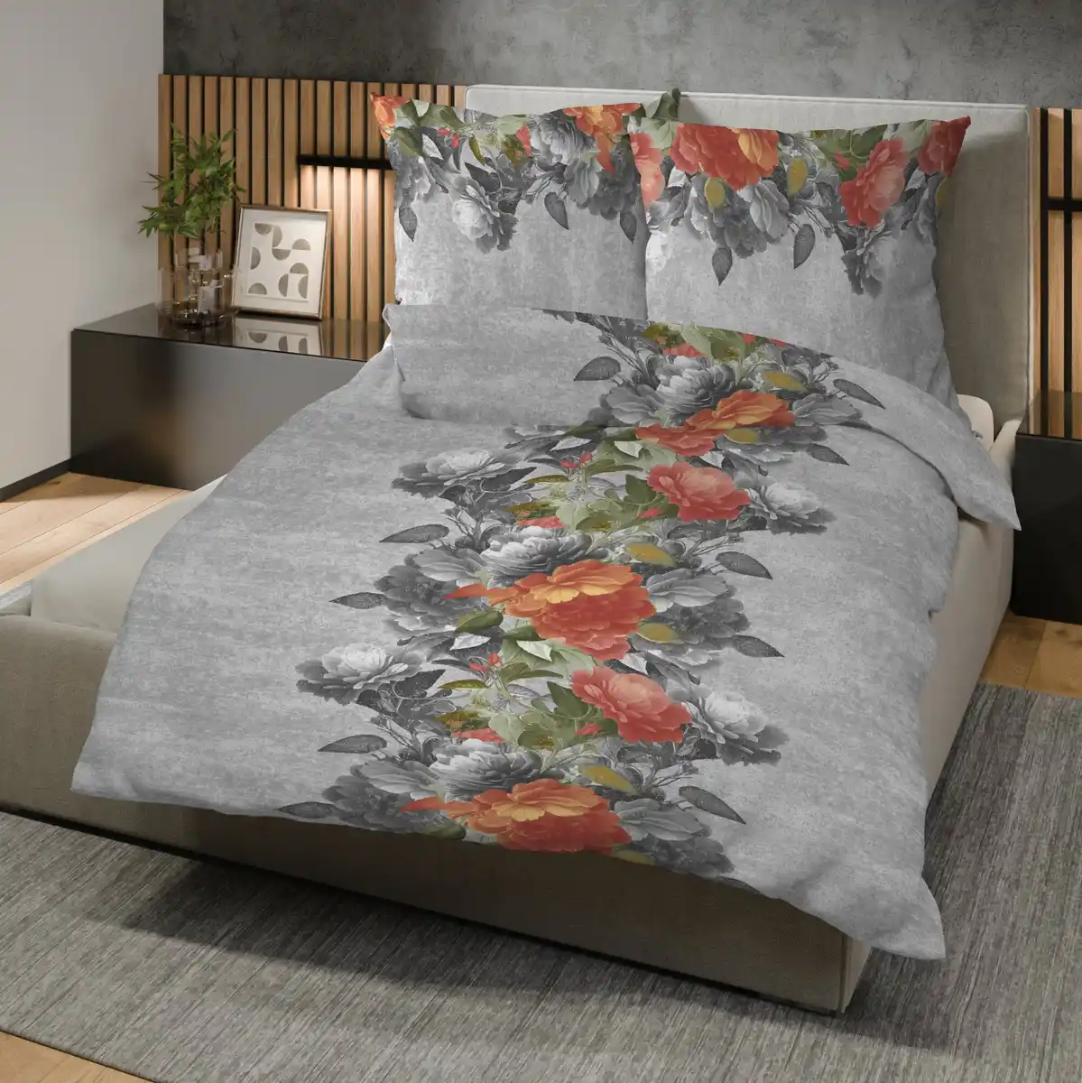 Bild 1 von Flanell-Bettwäsche im Rosen Design