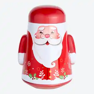 Vorratsdose im Weihnachtsmann-Design, ca. 19,5x12 cm