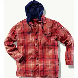 BULLSTAR Hemd, rostfarben/marine, Baumwolle, Gr. XXL