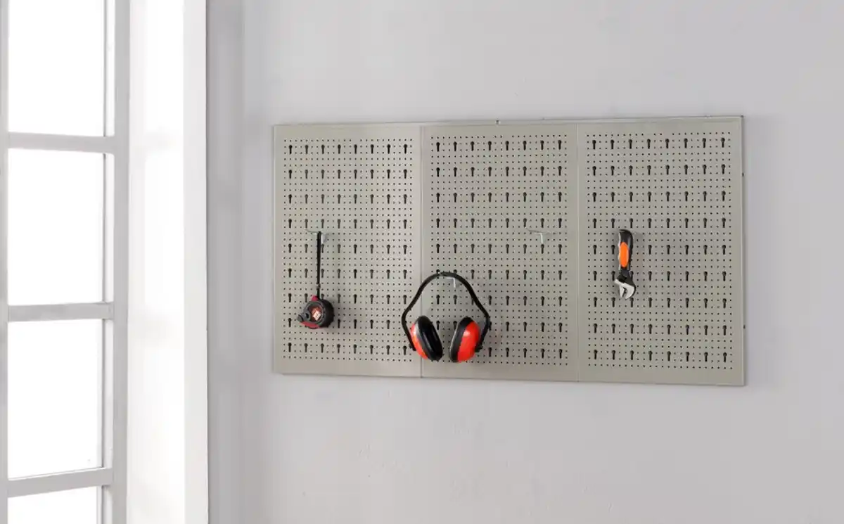 Bild 2 von Lochtafel Lochplatte Lochwand 3 tlg. 600 x 400 x 70 mm