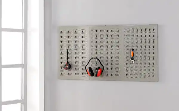 Bild 2 von Lochtafel Lochplatte Lochwand 3 tlg. 600 x 400 x 70 mm