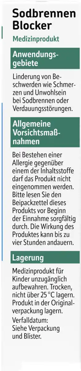 Bild 2 von altapharma Sodbrennen Blocker 0.15 EUR/1 Stück