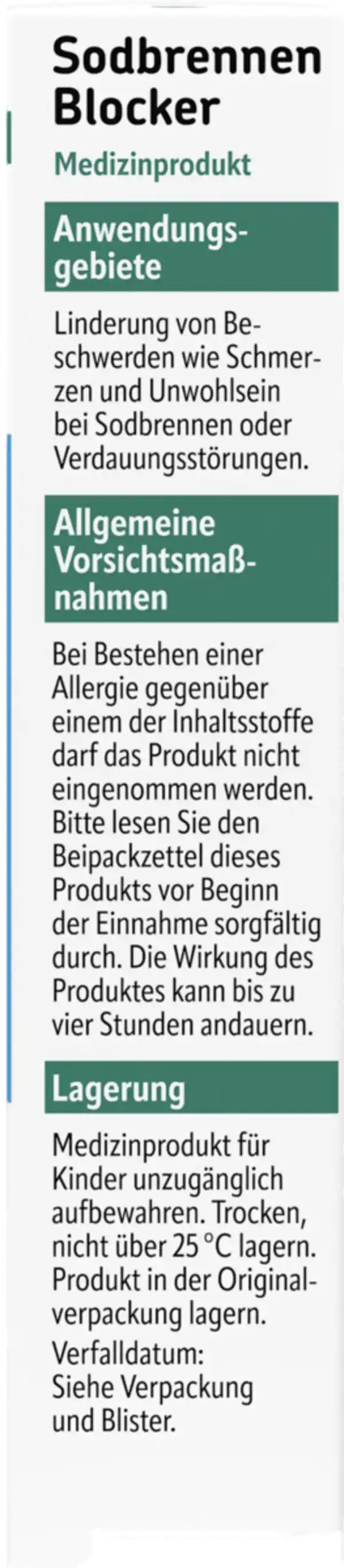 Bild 2 von altapharma Sodbrennen Blocker 0.15 EUR/1 Stück