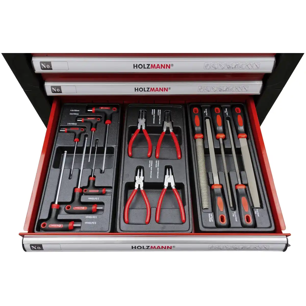 Bild 2 von HOLZMANN-MASCHINEN Werkstattwagen »WW790W«, 7 Schubladen, rot, Metall