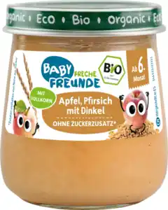 Freche Freunde Frucht und Getreide Apfel, Pfirsich mit Dinkel ab dem 6.Monat, 120 g