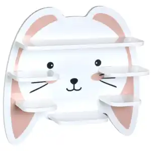 Wandregal aus FSC, ca. 42 x 45 x 12 cm - Hase