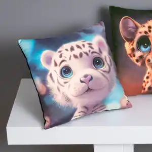 Dekokissen mit Tiermotiven, ca. 30x30cm