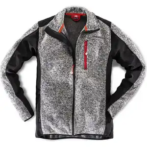 BULLSTAR Softshell-Strickjacke »Hero-x«, grau/schwarz, Polyester/Elasthan