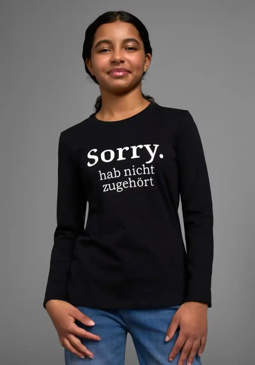 Bild 1 von KIDSWORLD Langarmshirt Sorry. hab nicht zugehört Druck