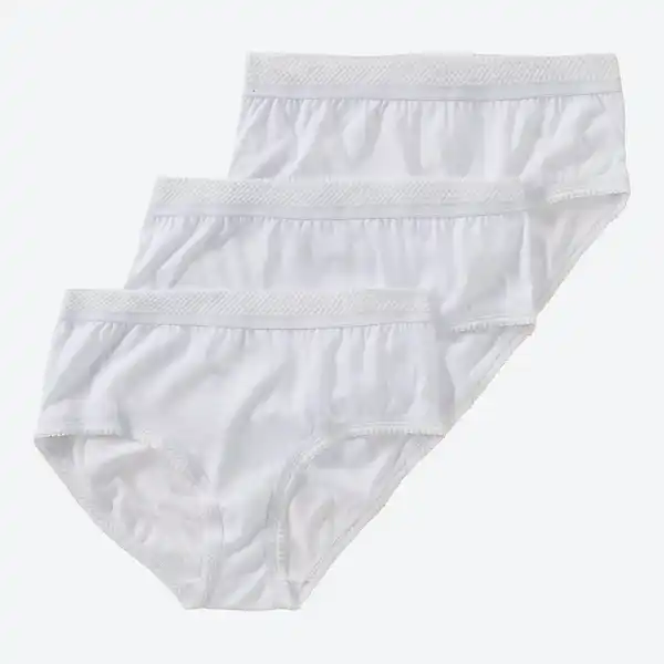 Bild 1 von Damen-Taillenslip mit Zierkante, 3er-Pack