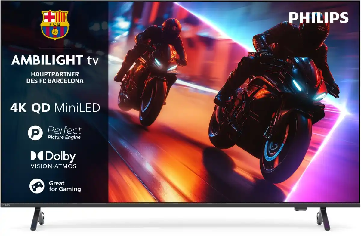 Bild 1 von 85MLED910/12 215 cm (85") QD MiniLED Ambilight TV schwarz