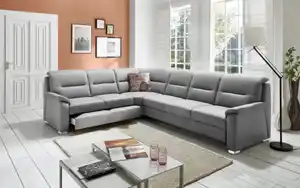 SYSTEMPOLSTER - Wohnlandschaft Harrison, alufarbig, inkl. Funktionen