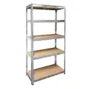 Bild 1 von SCHULTE Regalwelt Schwerlast-Steckregal mit 5 Böden à 175 kg Traglast, verzinkt 180 x 90 x 40 cm