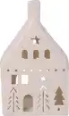 Bild 1 von Windlicht Haus Keramik 13 x 7 cm weiß