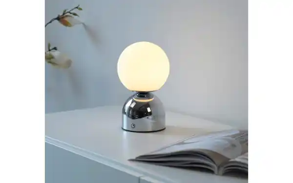 Bild 4 von LED-Akkutischleuchte Rudi Schöner Wohnen, chromfarbig, inkl. CCT Funktion
