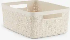 Korb JUTE 4,5L Kunststoff off-white