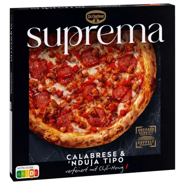 Bild 1 von Dr. Oetker Pizza Suprema Calabrese & 'Nduja Tipo 520g