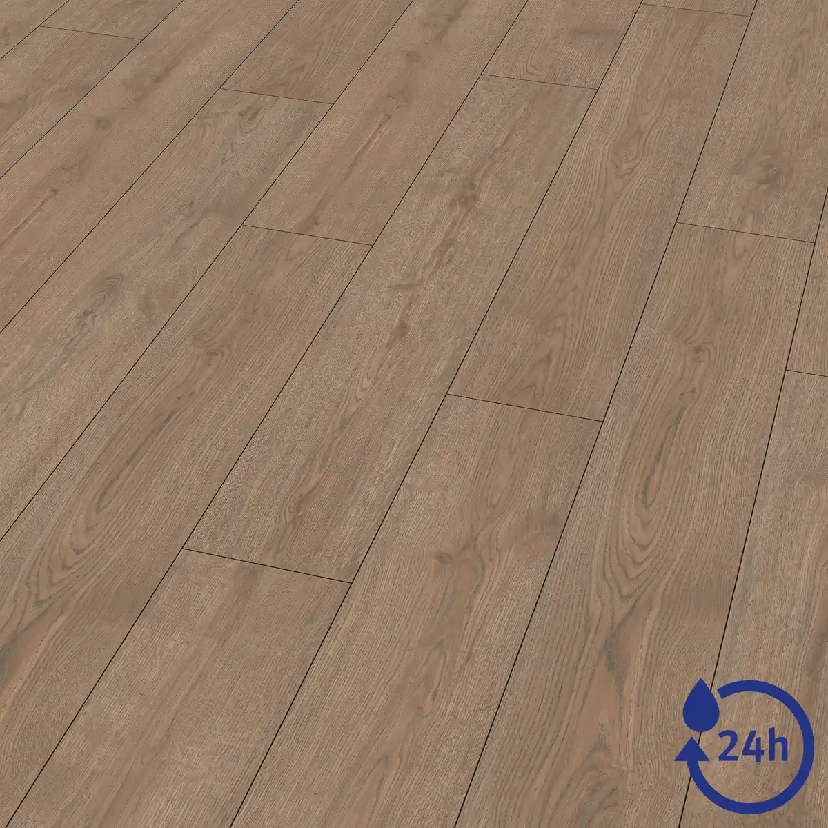 Bild 1 von EGGER Laminat 'NatureSense Aqua' EL2191 Turin Eiche braun 8 mm